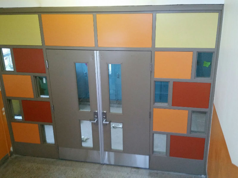 Portes intérieures, mise aux normes - École primaire